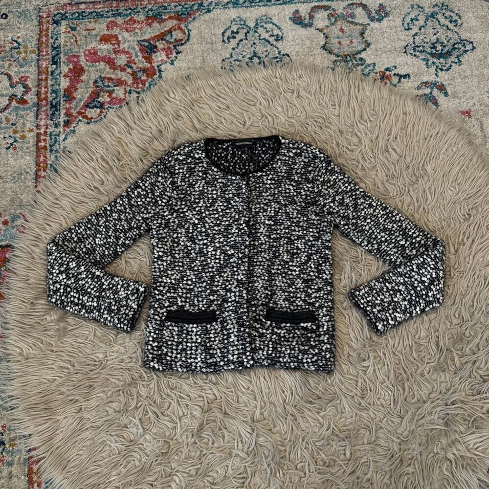 Emporio Armani black and white jacket size 42 (US M)